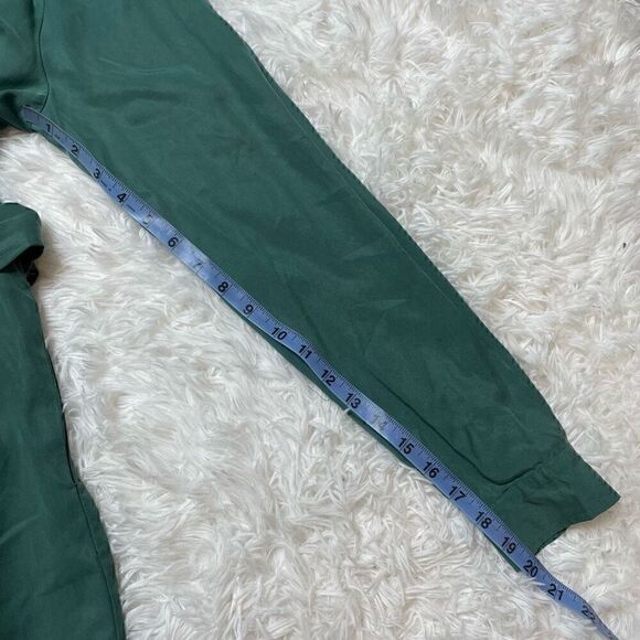 ICHI Green Blouson Snap Button Front Dress Long Sleeve Pockets Size 38 Medium - Picture 13 of 14